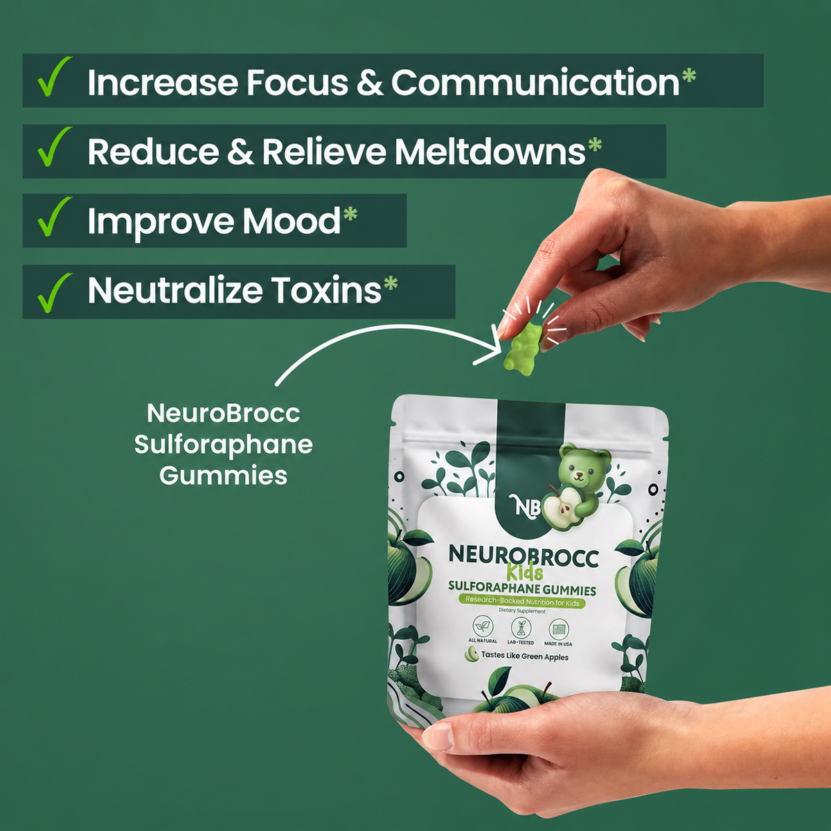 NEUROBROCC Children's Gummies Vitamin Supplement
