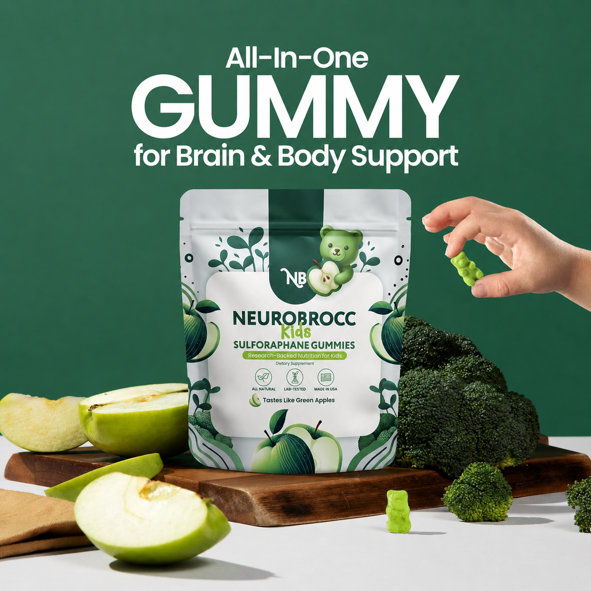 NEUROBROCC Children's Gummies Vitamin Supplement