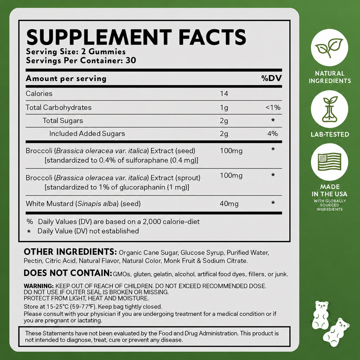 NEUROBROCC Children's Gummies Vitamin Supplement